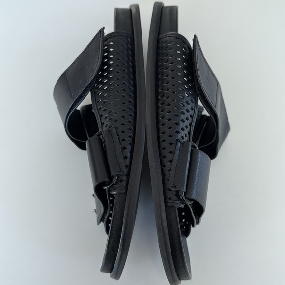 Mercedes Castillo Celynne Slide Sandal Perforated Grip-Strap Black 9.5/ 39.5 - Picture 9 of 16